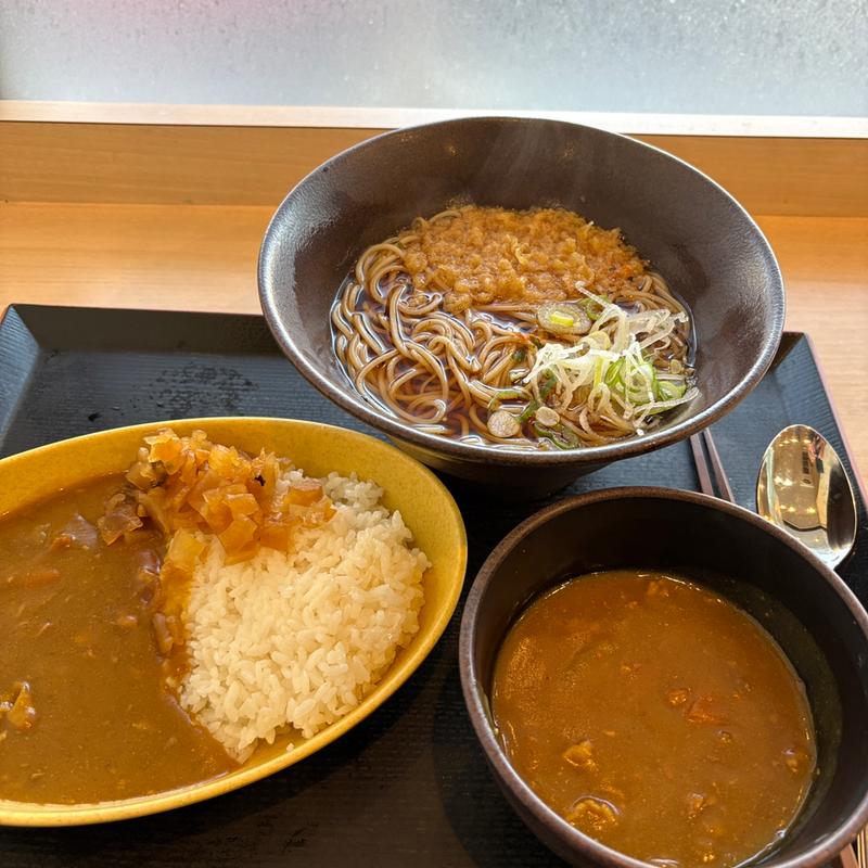 朝定食カレーライス(ゆで太郎 もつ次郎 花小金井店)