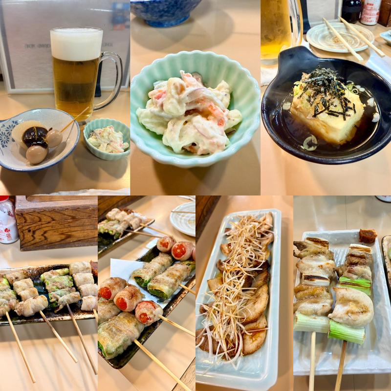 各種おつまみ(串焼き 与兵)