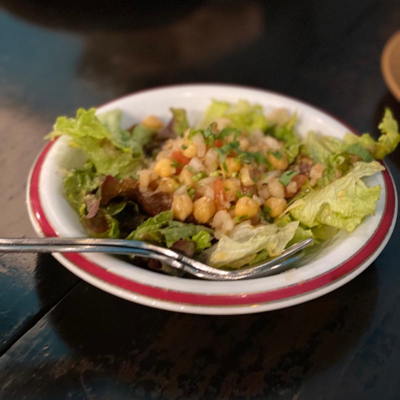 ひよこ豆と玉ねぎのサラダ(Indian Street food & Bar Gond)