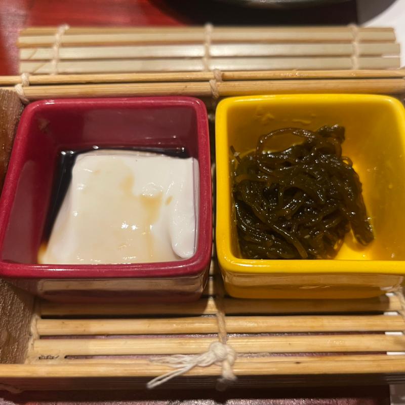 お通し(あぐー豚と寿司の島居酒屋 まーさん)