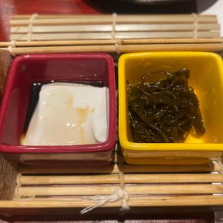 お通し(あぐー豚と寿司の島居酒屋 まーさん)