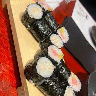 ツナマヨ巻＆とろたく巻(あぐー豚と寿司の島居酒屋 まーさん)