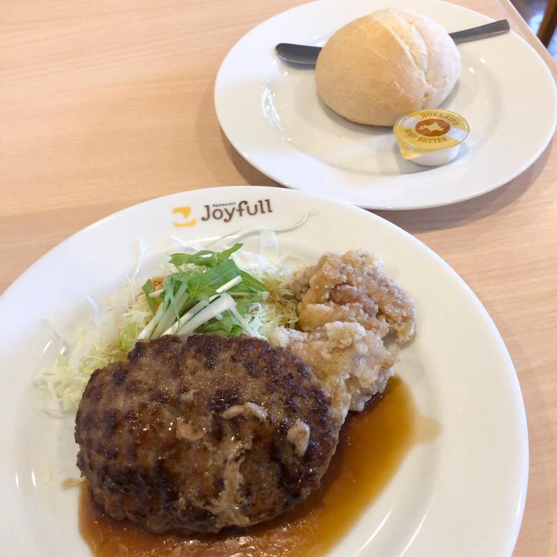 ハンバーグ&唐揚げ（日替りランチ）(ジョイフル 羽生店)