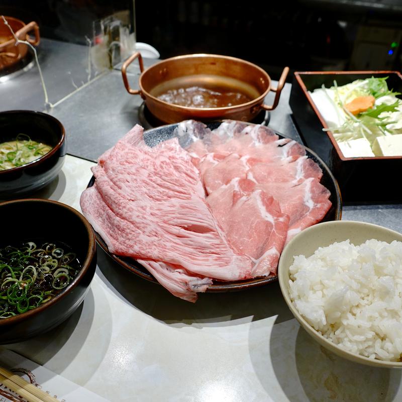 特選ミックス定食（ダブル）(しゃぶ亭 阪急かっぱ横丁店)