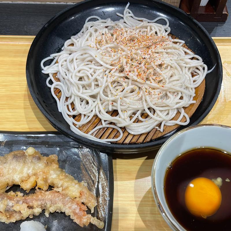 ジャンボゲソ天せいろ(小諸そば EQUiA 北千住店)