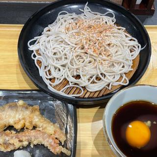 ジャンボゲソ天せいろ(小諸そば EQUiA 北千住店)