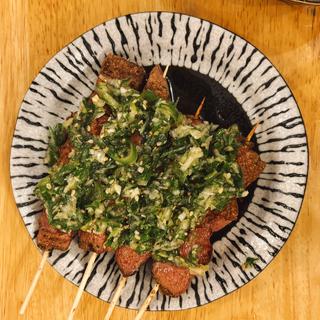 やきとん串ネギタン(ネギまみれ)