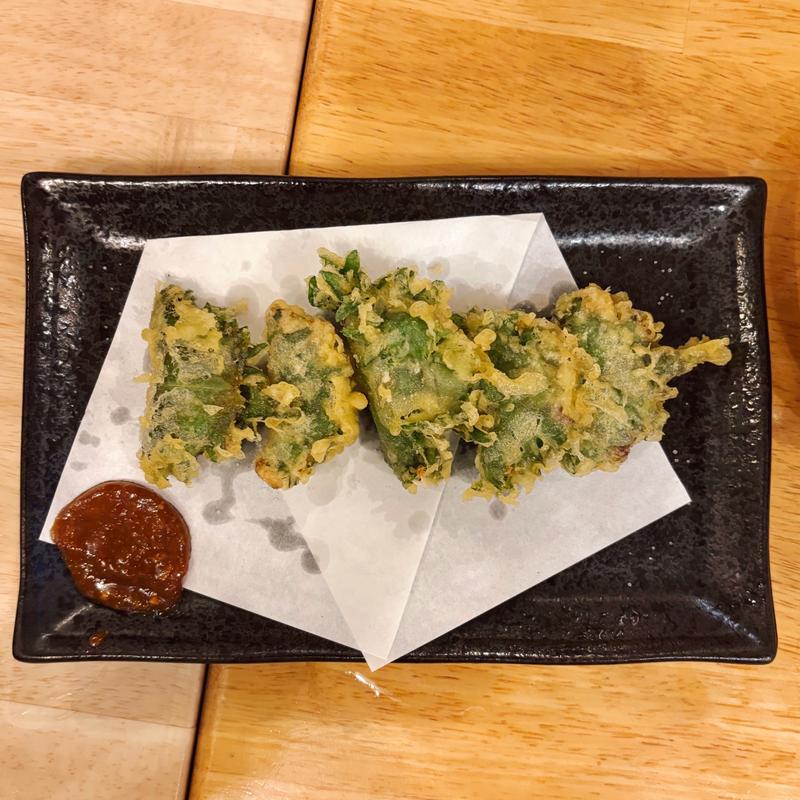 名物なめろうの天ぷら(やきとん 瑞貴)