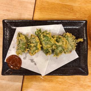 名物なめろうの天ぷら