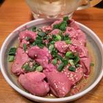 白レバーハツ刺し