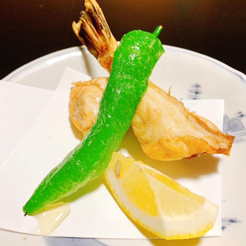 河豚の唐揚げ(お宿 だいろく )