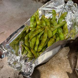 鉄板焼き枝豆