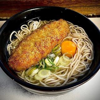 かけそば 白身魚フライ 玉子(立食い そばうどんカレーライス ごん兵衛)