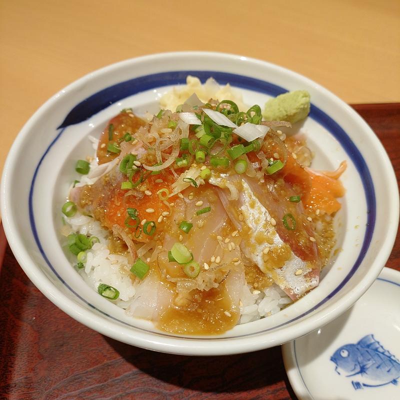 三種の山葵塩糀漬け丼(築地食堂源ちゃん 名取エアリ店)