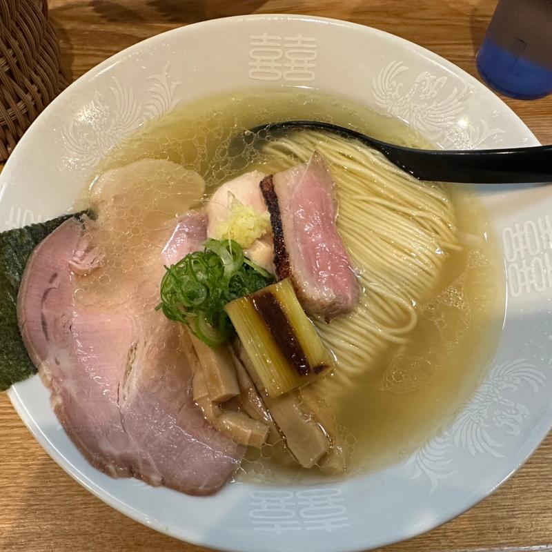 近江鴨と比内地鶏の中華蕎麦(塩)(麺屋33 （めんやさんじゅうさん）)