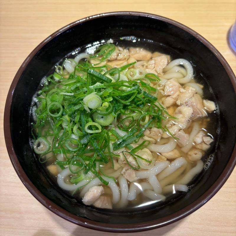 かしわうどん(うどんそば恵寿多)