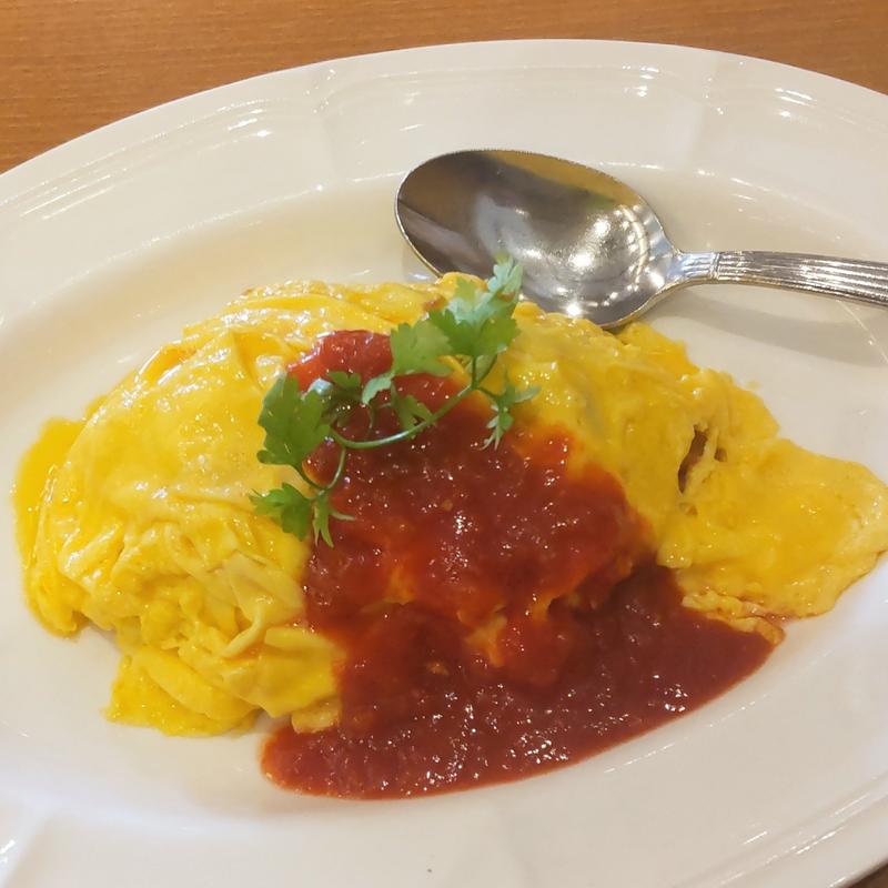 ふわとろプレーンオムライスランチセット(Bayside Ducky Duck キッチン)