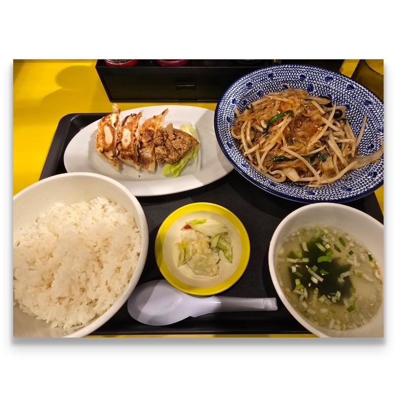 春雨定食セット(松軒中華食堂 下総中山店)