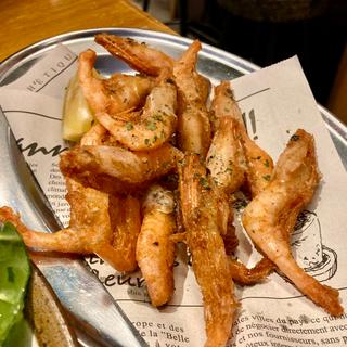 甘海老の唐揚げ(牛タンいろ葉 ほぼ栄駅1番出口のれん街)