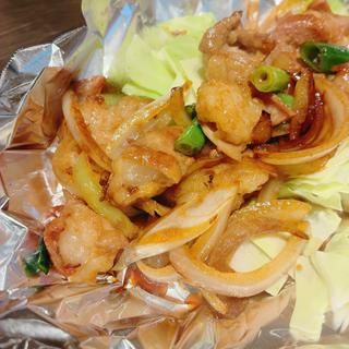 ぷりぷり牛ホルモン炒め(お好み焼・鉄板焼 徳川八木店)