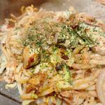 かき入りイカ天焼きうどん