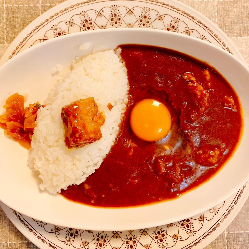 ランチ ポークカレー(20倍+生玉子)(レストラン ナカタ)