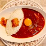 ランチ ポークカレー(20倍+生玉子)