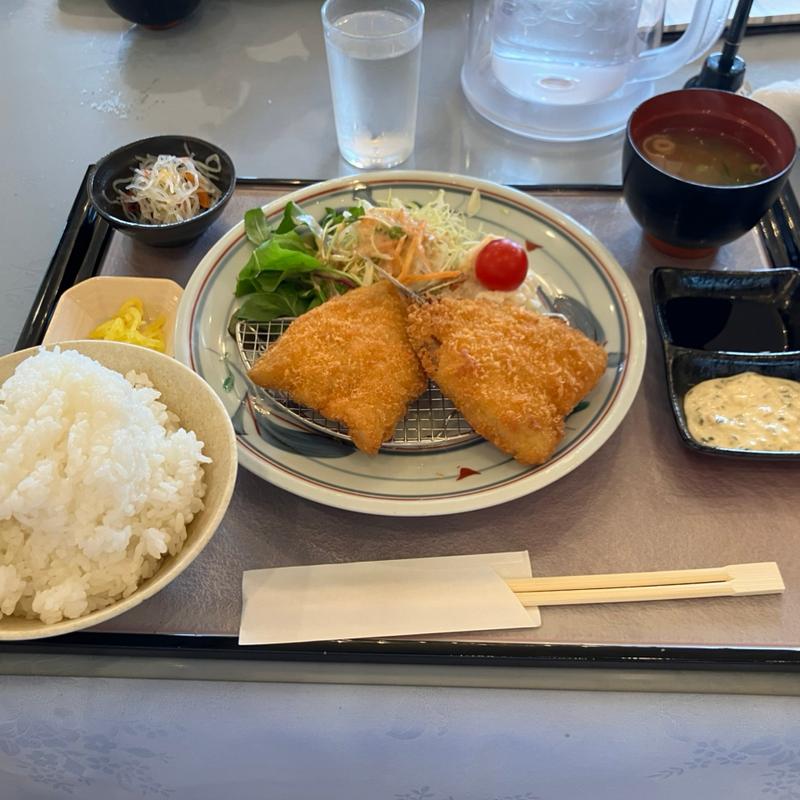 アジフライ御膳(粟賀ゴルフ倶楽部レストラン )
