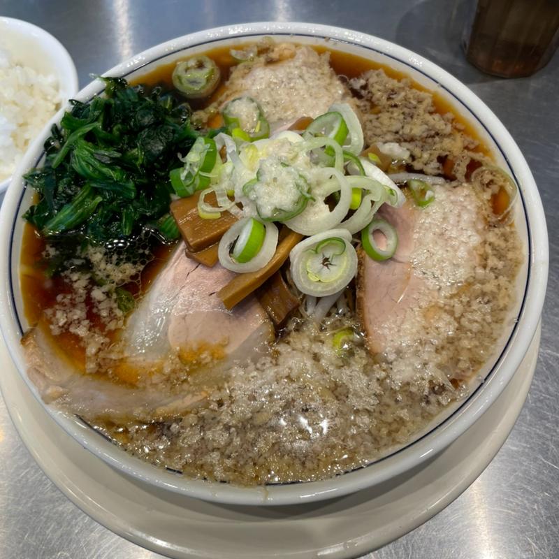 中華そば、ほうれん草(中華そば 赤寅（旧店名：RED HOT NOODLES 赤寅）)