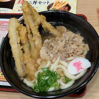 かしわごぼ天うどん