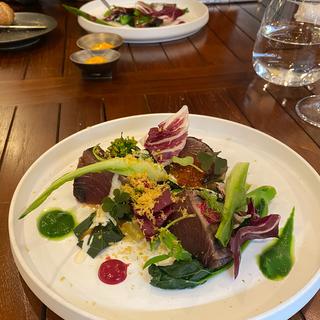 カツオ・北山農園”旬野菜サラダ”