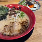 牛白湯ラーメン焼豚丼定食(ラーメンまこと屋 城陽店)