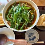 九条ねぎそば(+ちょっとだけ天ぷら)(一の字 )