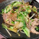 白菜牛肉オイスターポン酢炒め