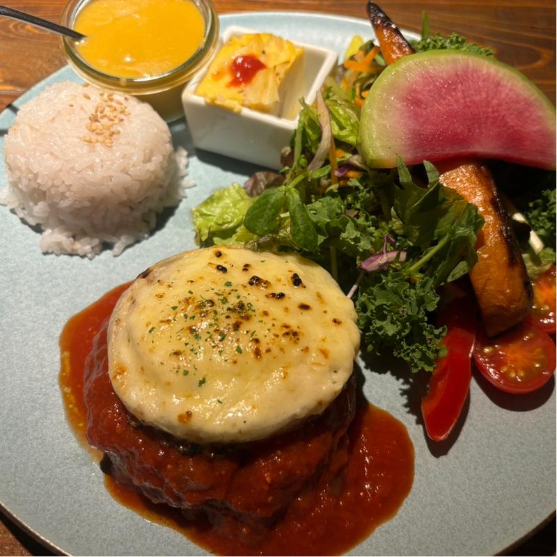 ハンバーグプレート(やさいの王様 銀座店 )