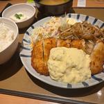 チキン南蛮としょうが焼の人気コンビ定食(やよい軒 四条烏丸店 )