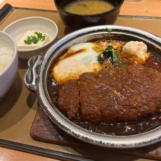 味噌かつ煮定食(やよい軒 四条烏丸店 )