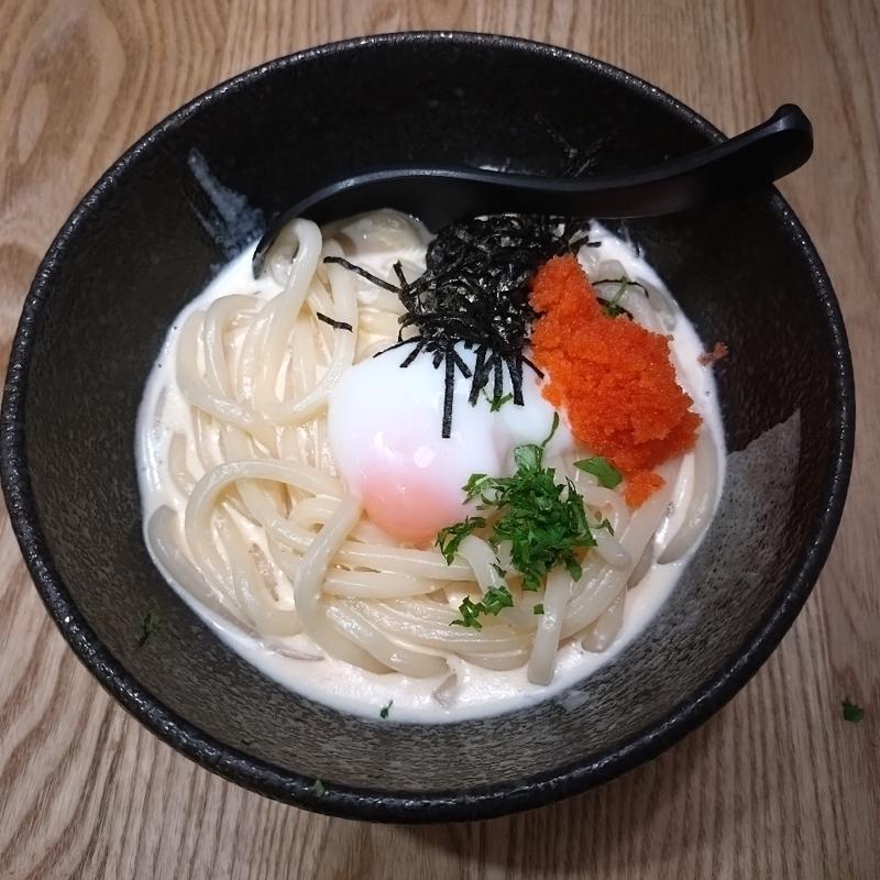 明太クリームうどん(Izakaya TOKI)