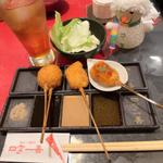 一善コースおまかせ串揚げ10本(四季一善 松原店)