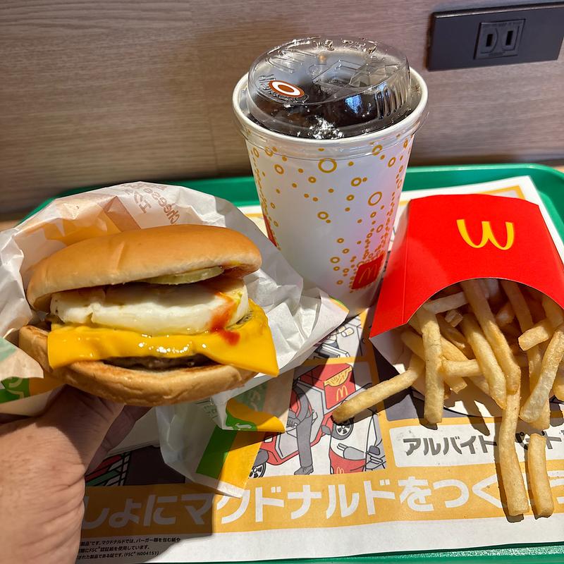 エグチ（エッグチキンバーガー）セット(マクドナルド 明治通り新宿ステパ店)
