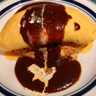 奥久慈卵のふわとろデミグラスオムライス