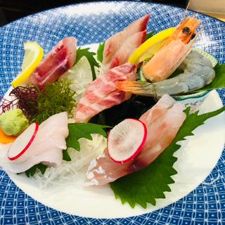 お造り_白姫海老付きお刺身定食