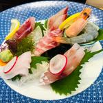 お造り_白姫海老付きお刺身定食