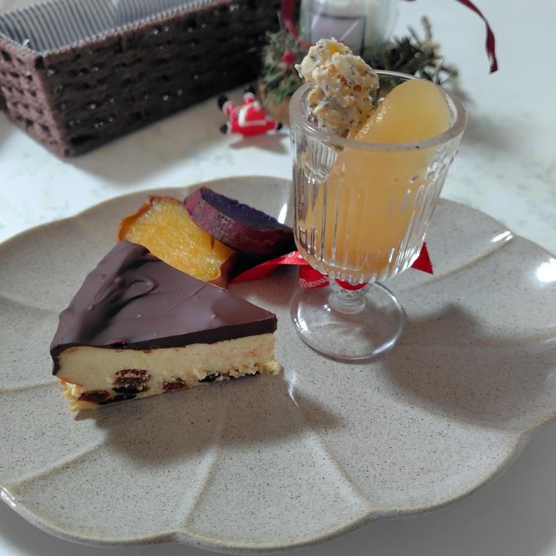 ウクライナチーズケーキセット(Cafe コトノハ トコトコ)