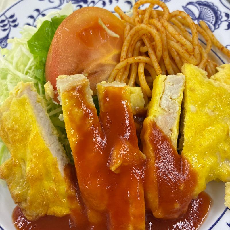 豚ロースピカタ(札幌市役所地下食堂)