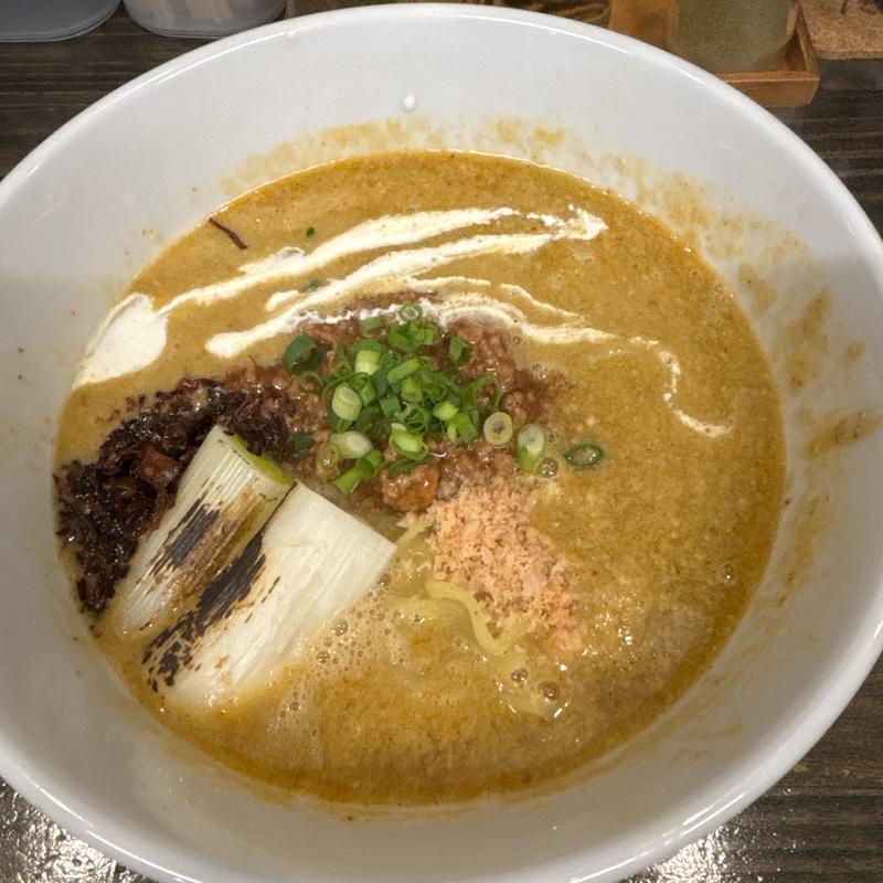 焼ネギのポタージュ担々麺(四川担担麺家 たけうち)