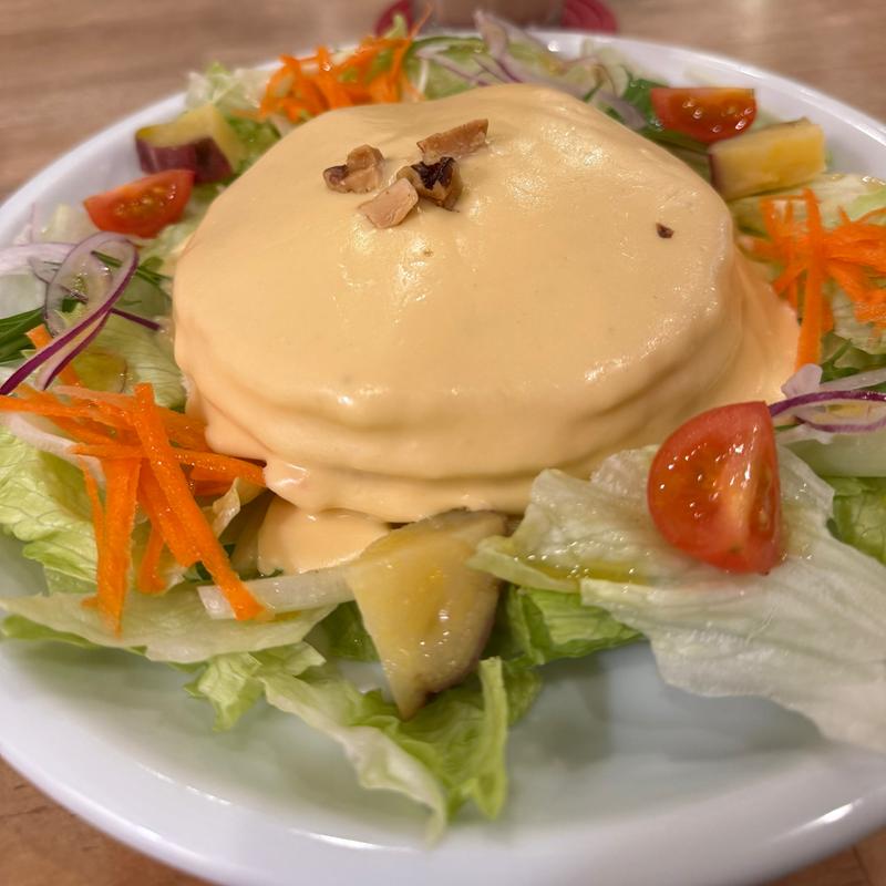 4種のチーズ フォンデュパンケーキ(パンケーキママカフェ VoiVoi （ヴォイヴォイ）)