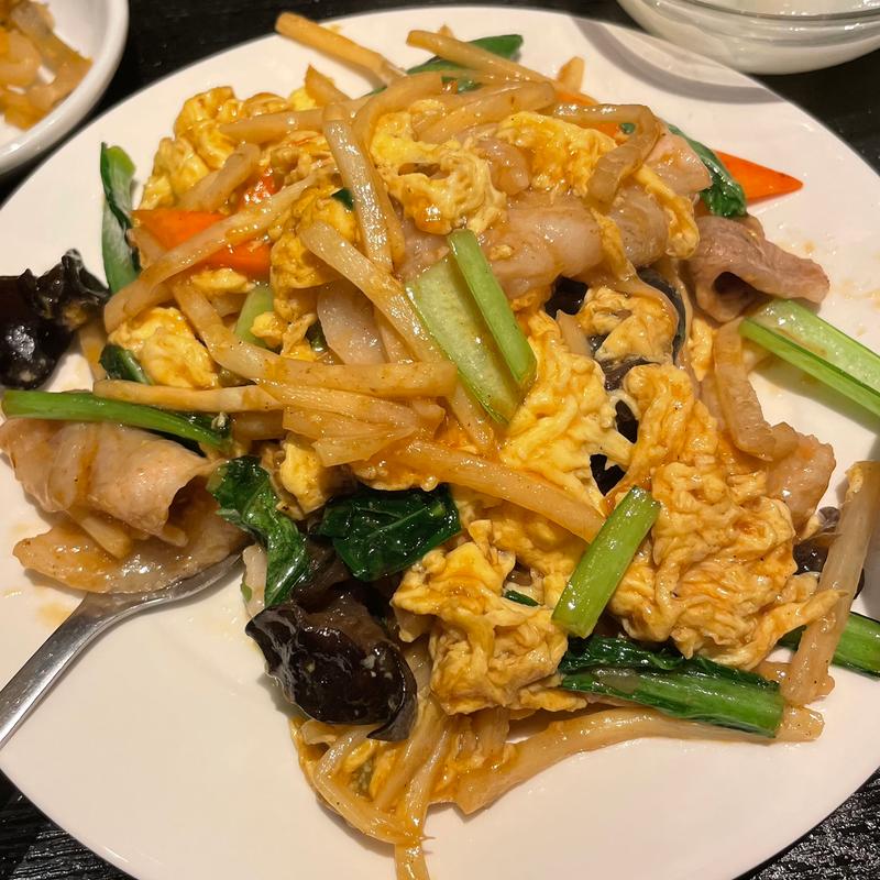 キクラゲと豚肉玉子炒め定食(香蘭モアーズ店)