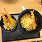 天丼セット(ゆで太郎 Tokyo-Bay東雲駅前店)