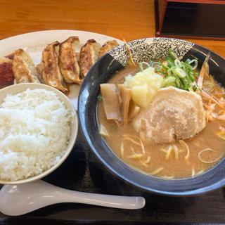 ネギ味噌ラーメン+半ライス